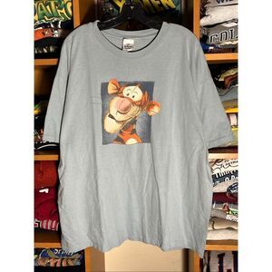 Vintage 90s Disney Winnie The Pooh Tigger Portrait Art Tee